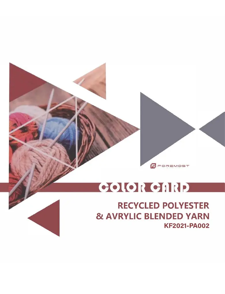 KF2021-PA002 recyceltes Polyester & Acryl-Misch garn